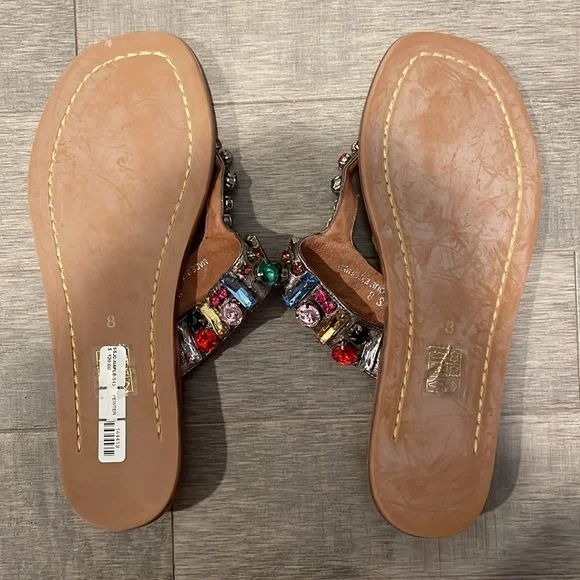 JEFFREY CAMPBELL Ibiza Naples Multicolor Jewel Embellished Sandals - Picture 13 of 16